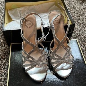 Silver dress heels
